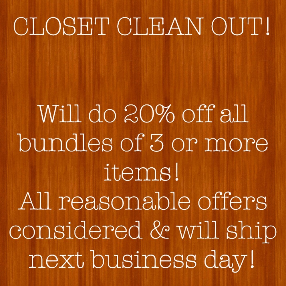 CLOSET CLEAN OUT!